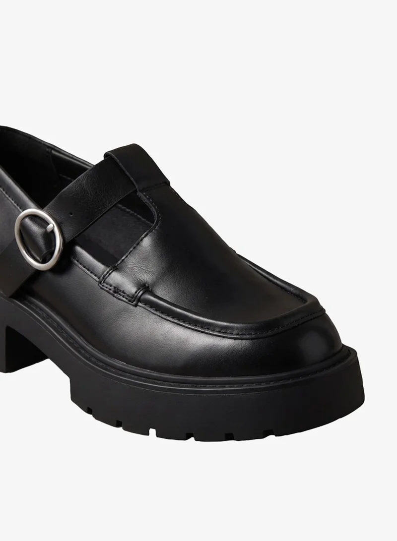 Calvin Klein  CK Bold - Leather Mary Jane Loafers for Women | Best Price UAE