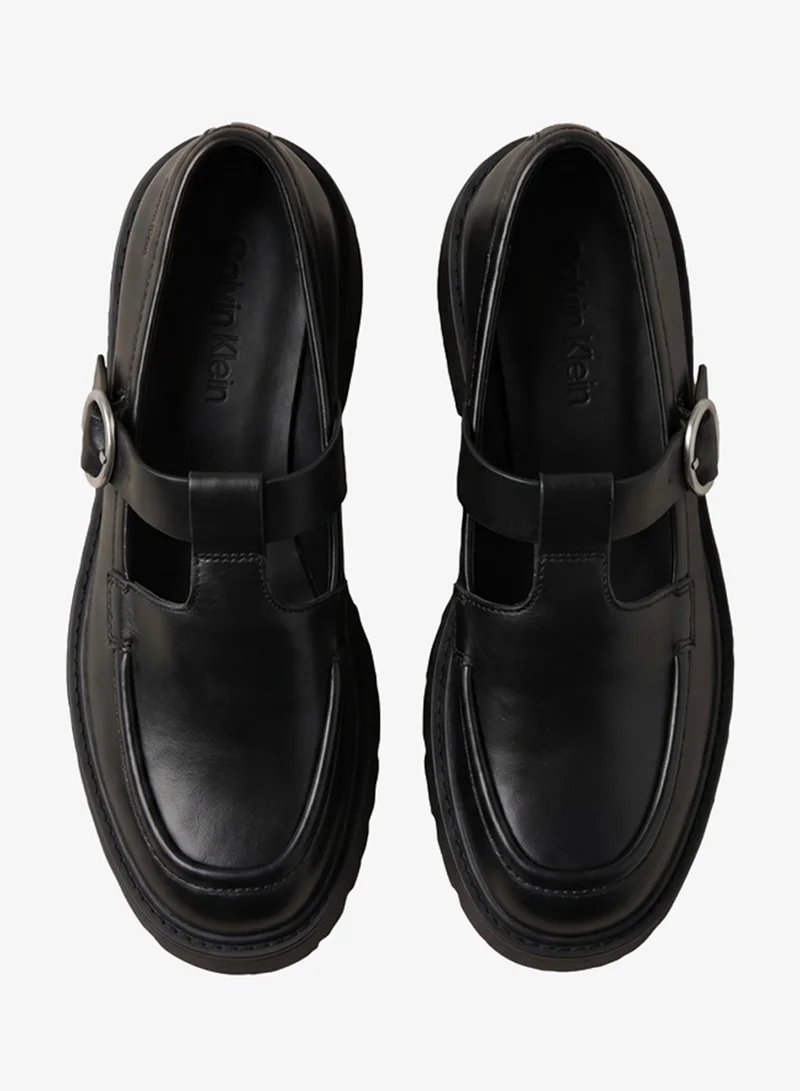 Calvin Klein  CK Bold - Leather Mary Jane Loafers for Women | Best Price UAE