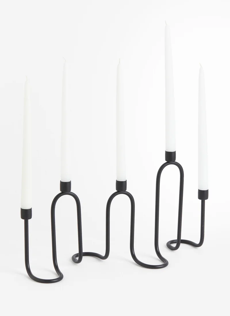 H&M Wavy Metal Candelabra