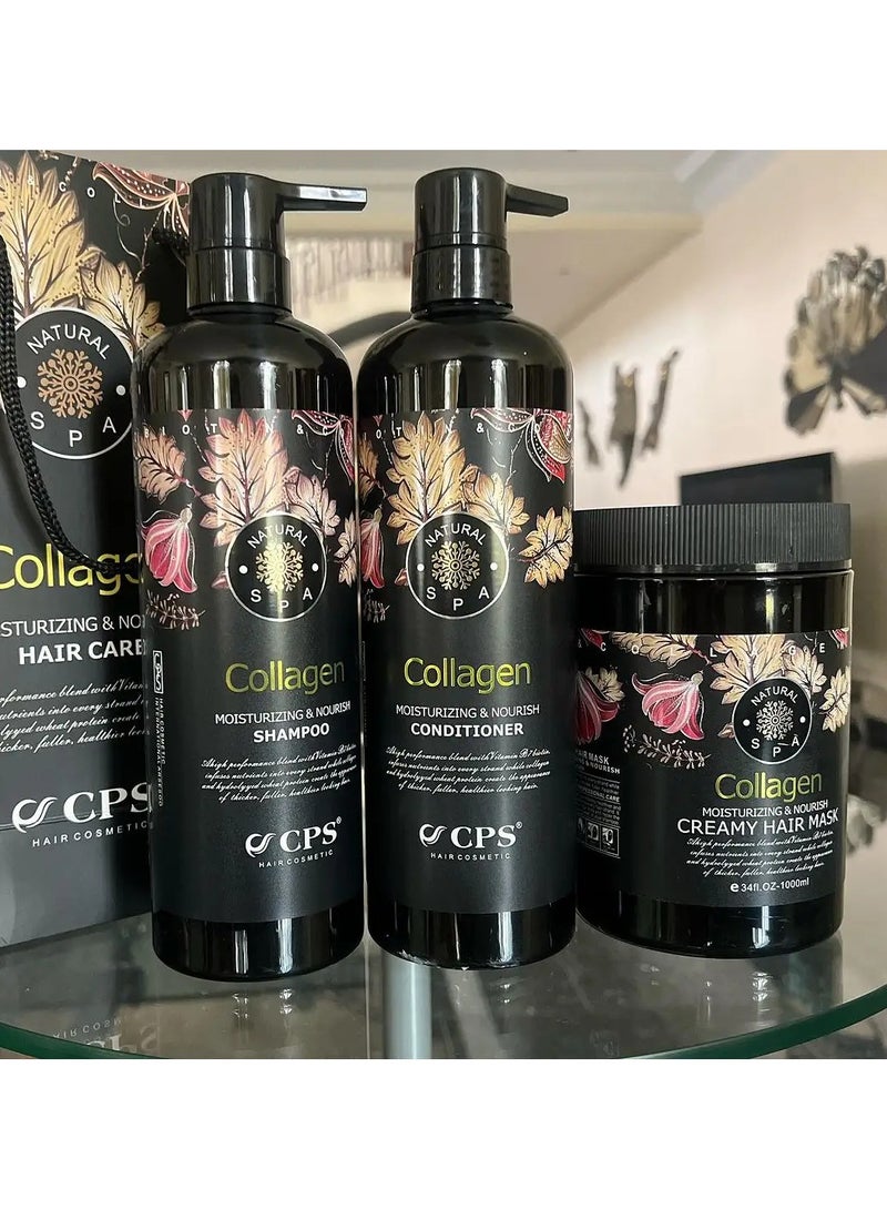 CPS High Quality CPS Collagen Moisturizing Nourishing Shampoo 900ml - Image 1