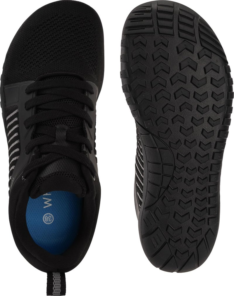 WHITIN Women's Wide Barefoot Shoes Zero Drop Minimalist Trail Running Sneaker Size 8 Cross Training Minimus Lifting Walking Sport Gym All Black 39 - Image 4