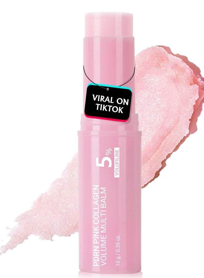 Vevivia Beauty Vevivia PDRN Pink Collagen Volume Multi Balm Stick - Under Eye Balm, All-in-One Volufiline Stick, PDRN, Face & Body Balm for Under-Eyes, Forehead, Smile Lines, Neck, Lips, Instant Plump