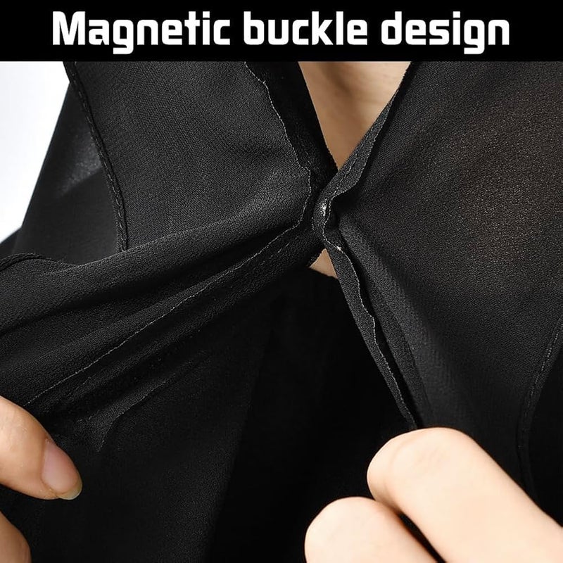 RUEKAN Instant Chiffon Hijab Set 3-in-1 Hijabs Scarf with Built-in Magnets and Undercap Head Wraps with Model Cap - Image 2