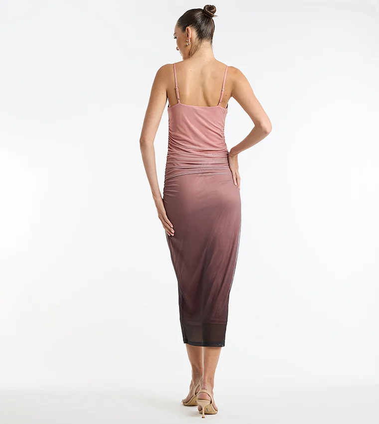 بي سي بي جي BCBG Gen Starapply Ombre Mesh Dress