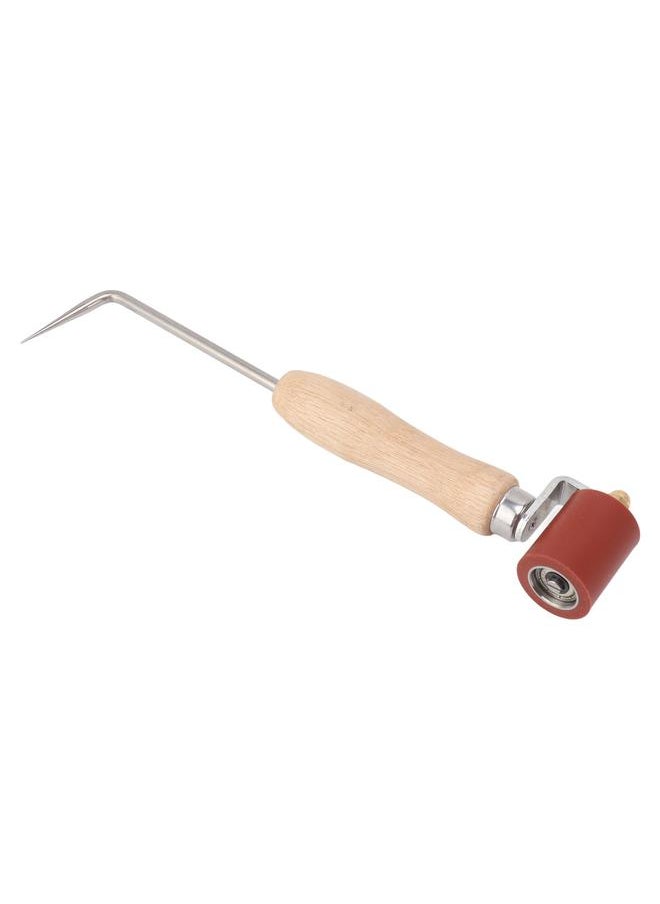 Thoraya - 40mm Seam Roller Multi Functional Labor Saving Heat Resistant Flexible Silicone Seam Roller Tool for Membrane Sheet Welding Seam Tester Probe + Red Silicone Press Wheel - Image 1