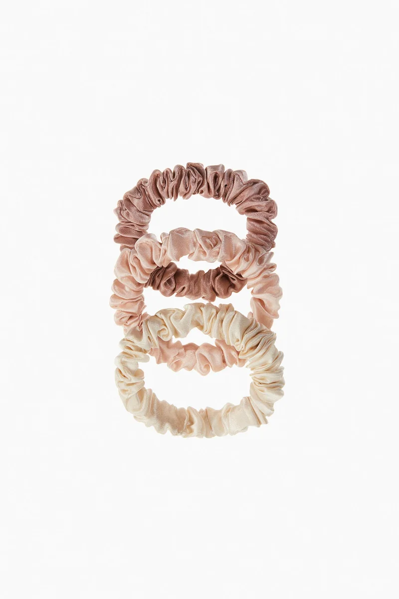H&M 3-pack silk scrunchies