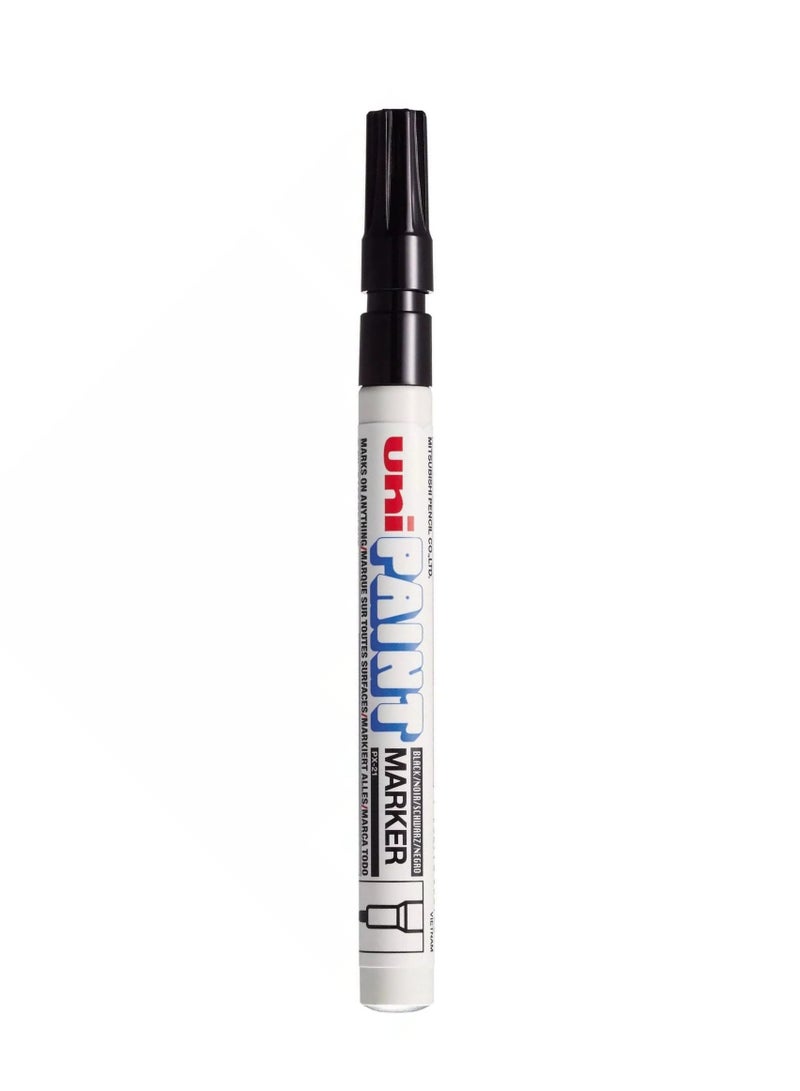 Uniball 1-Piece Fine Round Tip Paint Marker Black Ink - Image 2