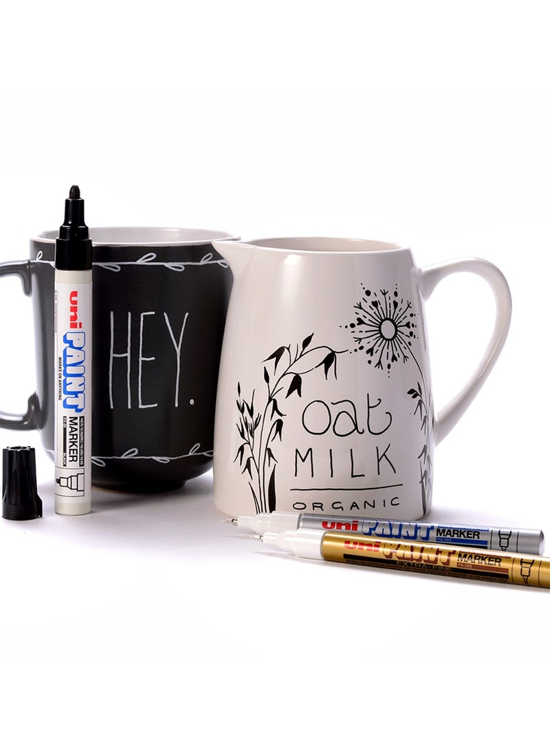 Uniball 1-Piece Fine Round Tip Paint Marker Black Ink - Image 5