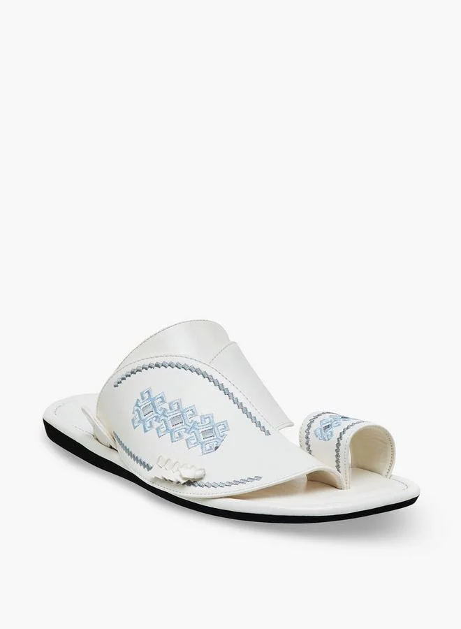 Al Waha Men Embroidered Arabic Sandals
