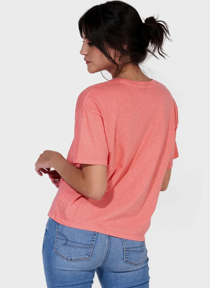 American Eagle Crew Neck Logo T-Shirt