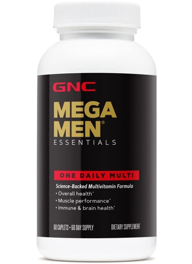 GNC Mega 1 Daily Multivitamin For Men For 19 Vitamins And Minerals (60 Count)  - Image 1
