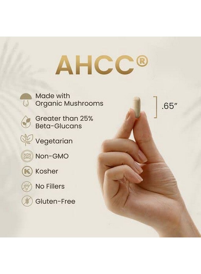 HPD Rx مكمل HPD Rx Premium AHCC وفطر شيتاكي 1100 ملغ لكل حصة، معزز طبيعي للمناعة، يحافظ على نشاط خلايا القاتل الطبيعية | AHCC مثبت في أكثر من 30 دراسة | إمداد لمدة 30 يومًا، عبوة واحدة - Image 4