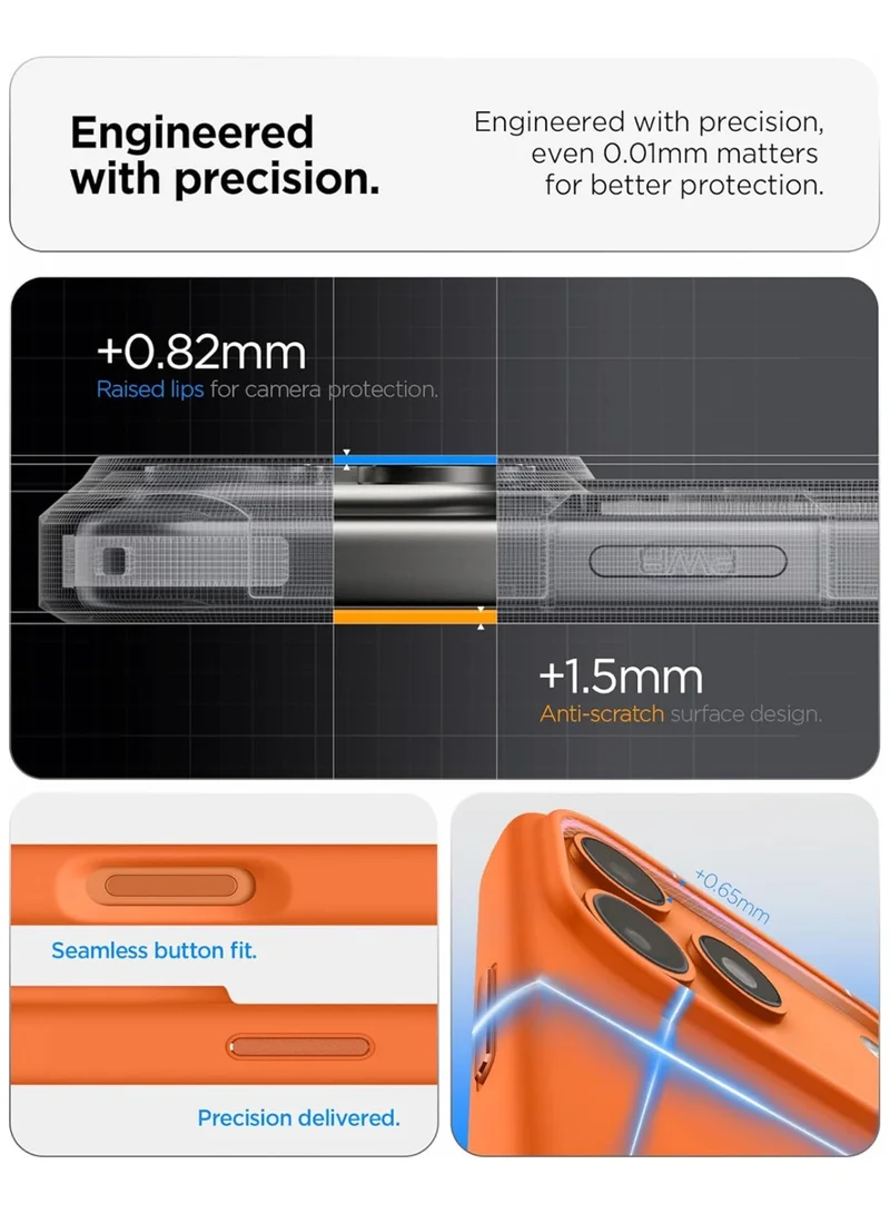 Mobcos Mobcos iPhone 17 Pro Max Orange Elite Ring Mobcos iPhone 17 Pro Max Orange Elite Ring Premium Silicone Magnetic Wireless Charging Case for iPhone | Silky Soft Touch | Military-Grade Shockproof Protection | Strong Magnetic Compatibility | Luxury Slim Cover  | Best Price UAE