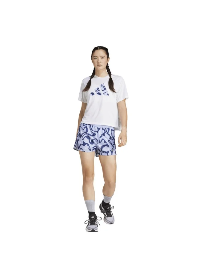 Adidas adidas RUN IT BL TEE W White Running T-SHIRTS for Women - XS