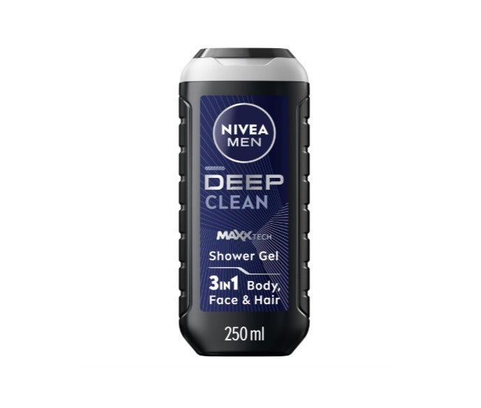 Nivea Men Shower Gel Deep Clean Black Carbon - 250ml