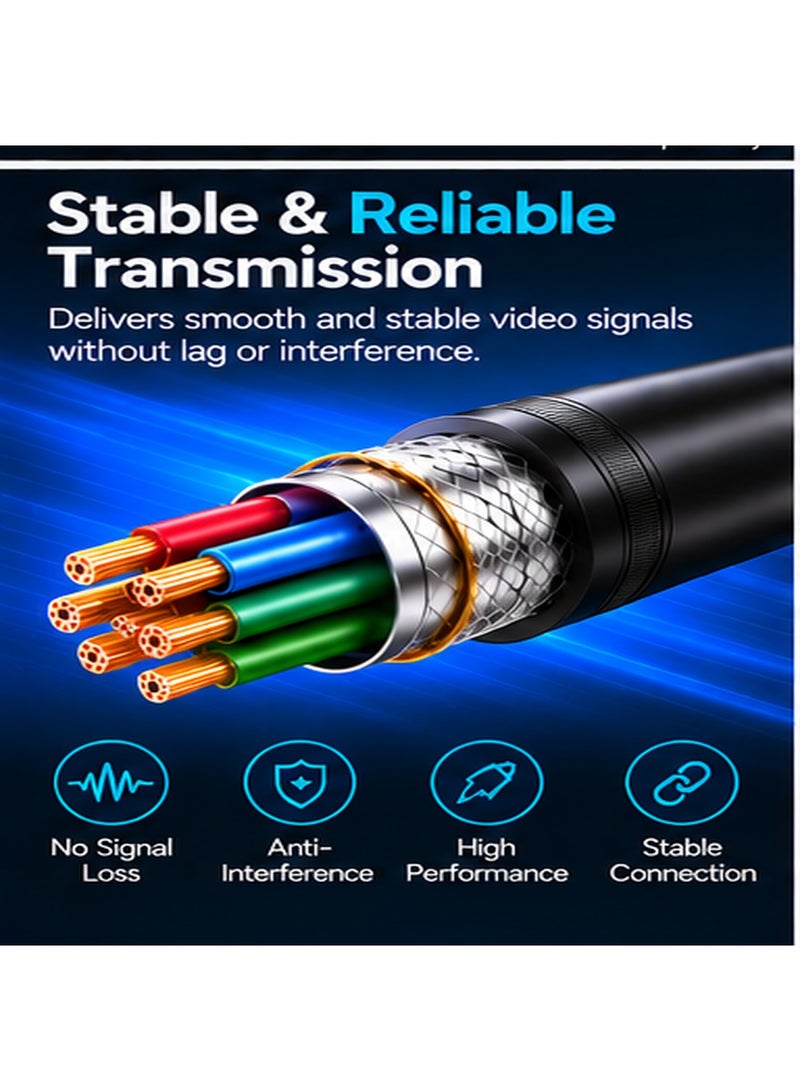 أونتن محول Onten OTN-5118 من DisplayPort إلى VGA؛ محول فيديو رقمي إلى تناظري بدقة Full HD 1080p لأجهزة الكمبيوتر المكتبية والمحمولة وبطاقات الرسوميات لتوصيلها بشاشات VGA وأجهزة العرض (البروجيكتور)؛ محول يدعم خاصية "التوصيل والتشغيل" (Plug & Play) ومثالي للاستخدام في المكاتب والفصول الدراسية والعروض التقديمية. - Image 5