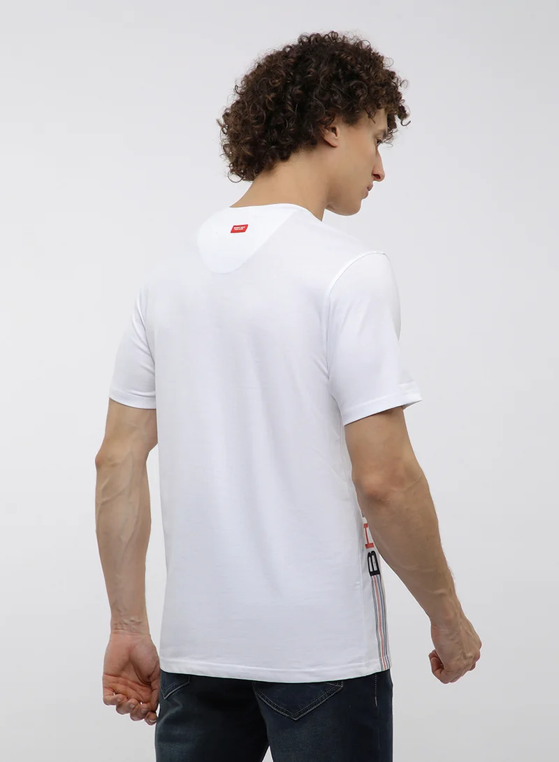 بيفرلي هيلز بولو كلوب تيشيرت بياقة دائرية مزين برسمة