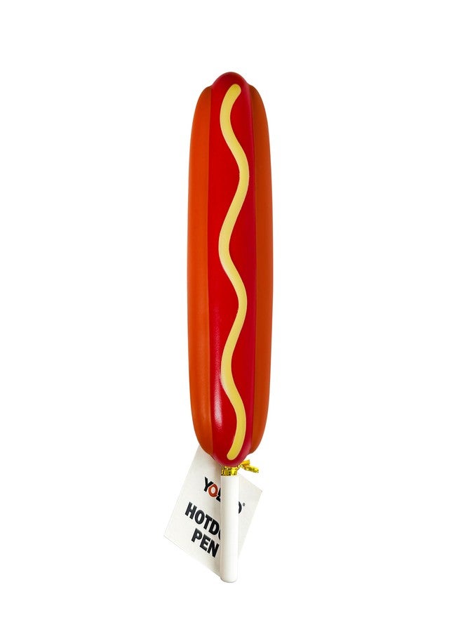YOBRO Hotdog Writing Pen-Bouncy PU Novelty Writing Pen, Fun Food-Shaped Office & School Supplies, Cute Gag Gift for Friends,Back to School - Image 1