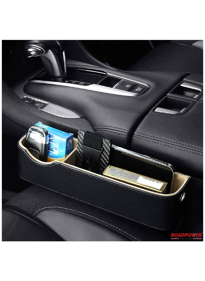 Car Seat Gap Filling Organizer Car Crevice Storage Box PU Leather Car Front Seat Pockets Interior Accessories for Smartphone Part Wallet Key 2pce Black - pzsku/Z0FE20513262D44D65FDBZ/45/_/1691578924/d10f8076-ca52-477e-8b3c-e25e25aee68e