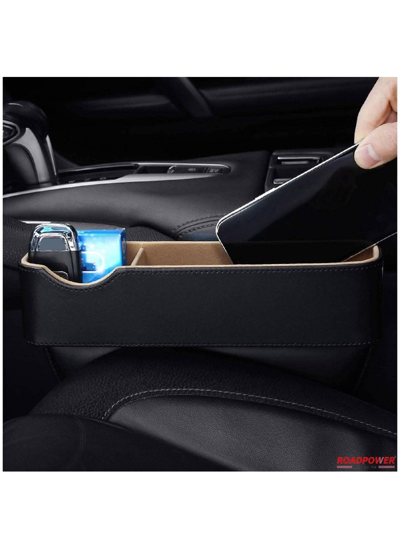 Car Seat Gap Filling Organizer Car Crevice Storage Box PU Leather Car Front Seat Pockets Interior Accessories for Smartphone Part Wallet Key 2pce Black - pzsku/Z0FE20513262D44D65FDBZ/45/_/1691578926/d659aa49-cdcb-49c6-a7b8-9bb8d6f05479