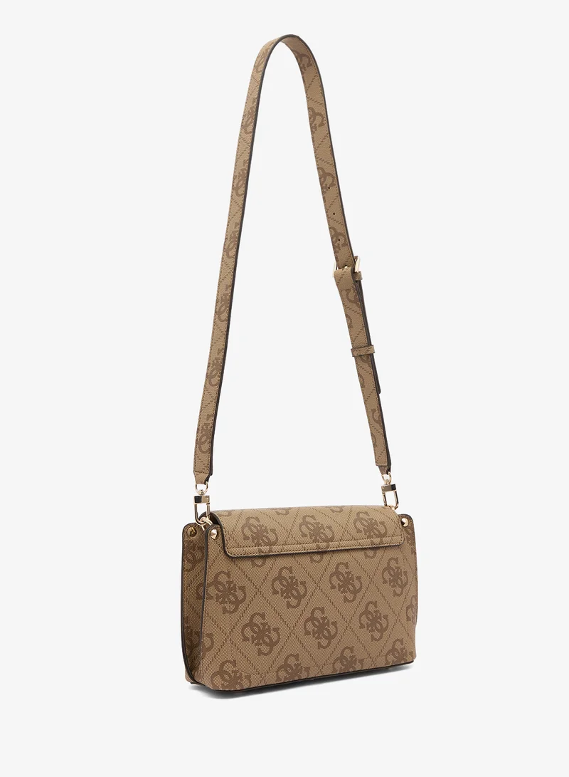 Guess  Meridian II Flap Over Crossbody Bag for Women | Best Price UAE