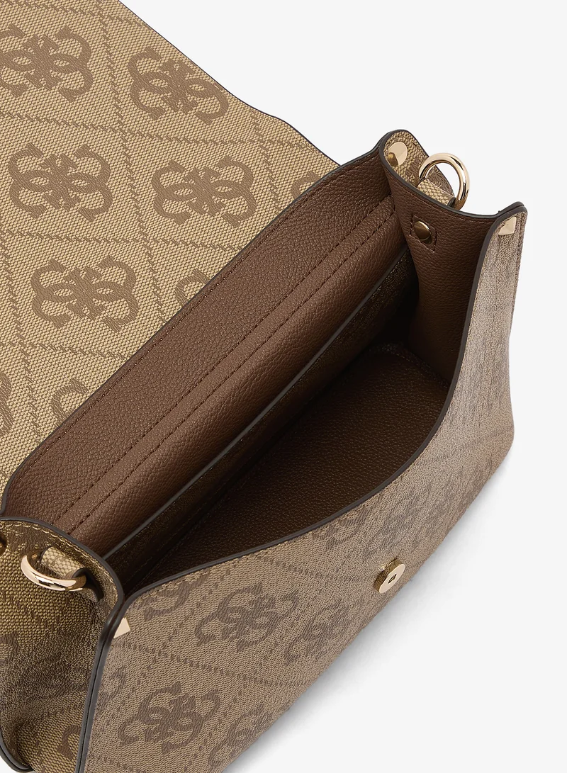Guess  Meridian II Flap Over Crossbody Bag for Women | Best Price UAE