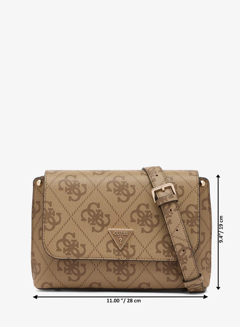 Guess  Meridian II Flap Over Crossbody Bag for Women | Best Price UAE