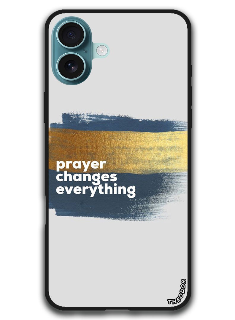 Theodor Protective Case Anti Scratch Shock Proof Bumper Cover For iPhone 16 Plus (6.7)-inch Prayer - Image 1