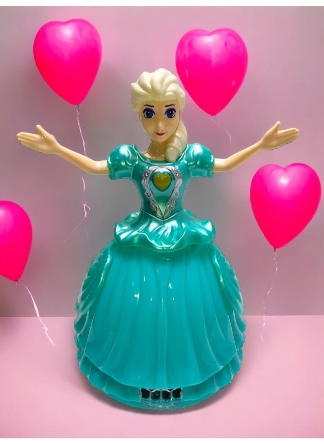 Disney FROZEN Musical Toys 360 Degree Rotating Dancing Doll Princess Girl Battery Operated Flashing Lights with Music Sound Toy for  - Image 3