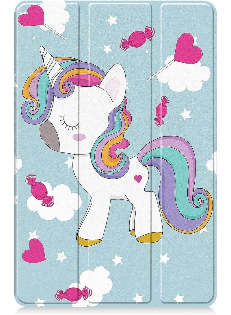 Arabest Case Compatible with Huawei Matepad Air 11.5 inch 2023 Tri-Fold Smart Tablet Case,Hard PC Back Shell Slim Stand Folio Case Cover[Support Pen Magnetic Charging] (Unicorn) - Image 3