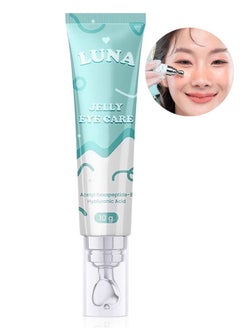 Luna Jelly Eye Care, Reduce Eye Puffiness, Lighten Lines and Fade Dark Circles, Moisturize and Brighten Eye Area, Fresh and Not Greasy, Come with Massage Head Eye Gel - 10G  - Image 1