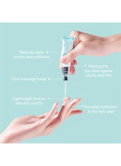 Luna Jelly Eye Care, Reduce Eye Puffiness, Lighten Lines and Fade Dark Circles, Moisturize and Brighten Eye Area, Fresh and Not Greasy, Come with Massage Head Eye Gel - 10G  - Image 2
