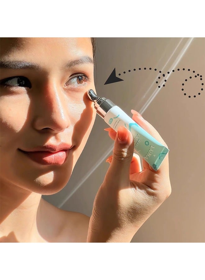 لونا هلام عناية العين، تقليل انتفاخ العين، خطوط خفيفة ودوائر مظلمة تتلاشى، ترطيب وإضاءة منطقة العين، طازج وغير دهني، تعال مع رأس التدليك جيل -10G. - Image 5