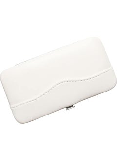 Small Tweezers Case for Eyelash Extensions PU Leather Empty Tweezers Storage Bag Portable Travel Case for Eyelash Grafting Extension Makeup Tools Scissors Lash Brush White
