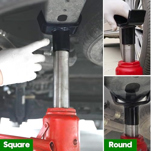 Fistihon Bottle Jack Adapter for 12t Jacks, Safe Steel Bottle Jacks Adapter Lifting Saddle for 3 Inch and 4 Inch Round□ Axle Tube, Fits1.65Inch(42mm) or Smaller Diameter Bottle Jack Accessories - Image 2