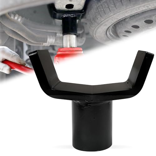 Fistihon Bottle Jack Adapter for 12t Jacks, Safe Steel Bottle Jacks Adapter Lifting Saddle for 3 Inch and 4 Inch Round□ Axle Tube, Fits1.65Inch(42mm) or Smaller Diameter Bottle Jack Accessories - Image 1