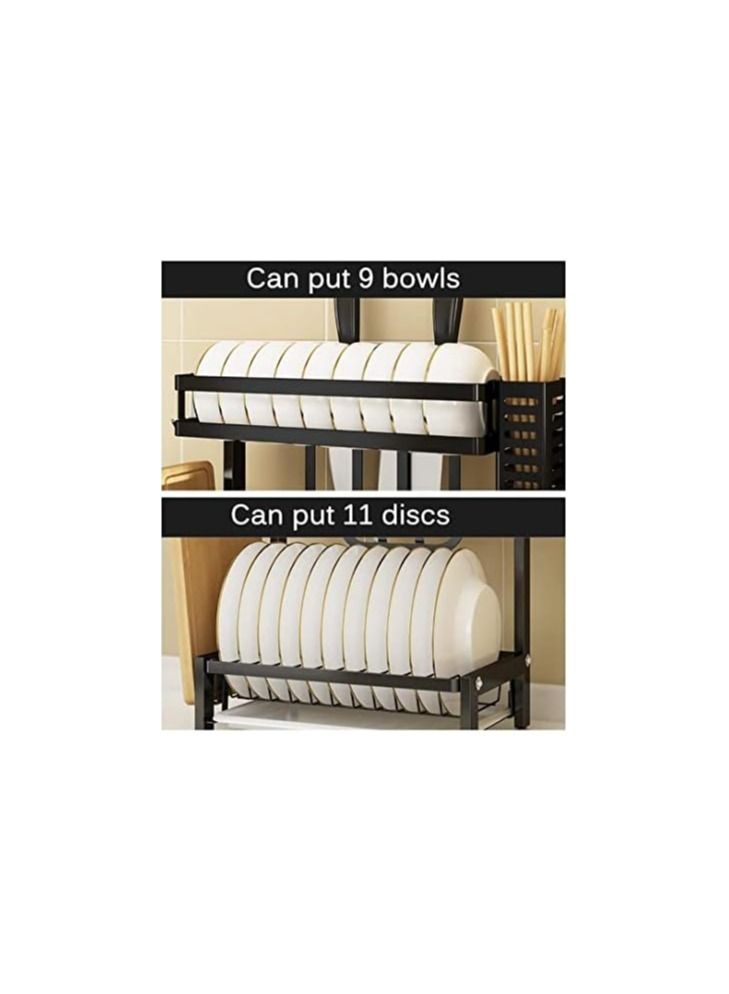 بلومنغ تايم رف المطبخ والسكاكين استنزاف الرف الفولاذ المقاوم للصدأ تخزين الرف - Image 5