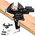 HimaPro Dual Purpose Bench Vise | Table Vise Clamp-On with Quick Adjustment Universal Rotate 360Ã‚Â° - 3.3Inch Metallic - Image 2
