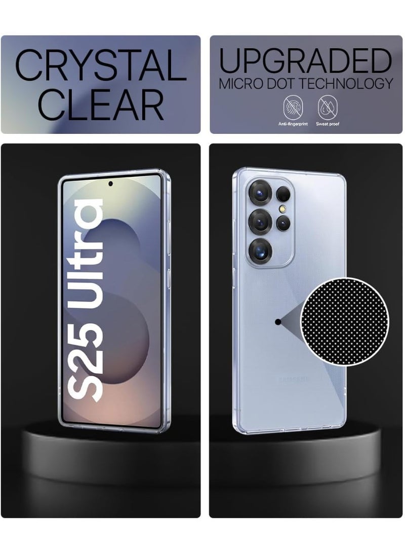Muzz غطاء خلفي شفاف لهاتف سامسونج جالكسي S25 ألترا 5G | نتوءات مرتفعة لحماية كاملة للجهاز والكاميرا غلاف خلفي من TPU سيليكون مضاد للصدمات (سامسونج جالكسي S25 ألترا 5G) - Image 5
