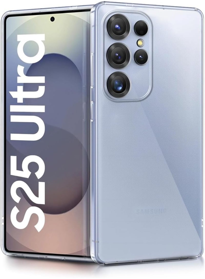 Muzz غطاء خلفي شفاف لهاتف سامسونج جالكسي S25 ألترا 5G | نتوءات مرتفعة لحماية كاملة للجهاز والكاميرا غلاف خلفي من TPU سيليكون مضاد للصدمات (سامسونج جالكسي S25 ألترا 5G) - Image 3
