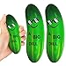 Dshengoo 2Pcs Pickle Toy Stress Balls47 inch Funny Food Squeezable Ball Foam Relief Pickles Toy for Employee Teacher Team GiftsParty SuppliesChristmas White Elephant GiftGoodie Bag StufferGreen - Image 2