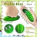 Dshengoo 2Pcs Pickle Toy Stress Balls47 inch Funny Food Squeezable Ball Foam Relief Pickles Toy for Employee Teacher Team GiftsParty SuppliesChristmas White Elephant GiftGoodie Bag StufferGreen - Image 4