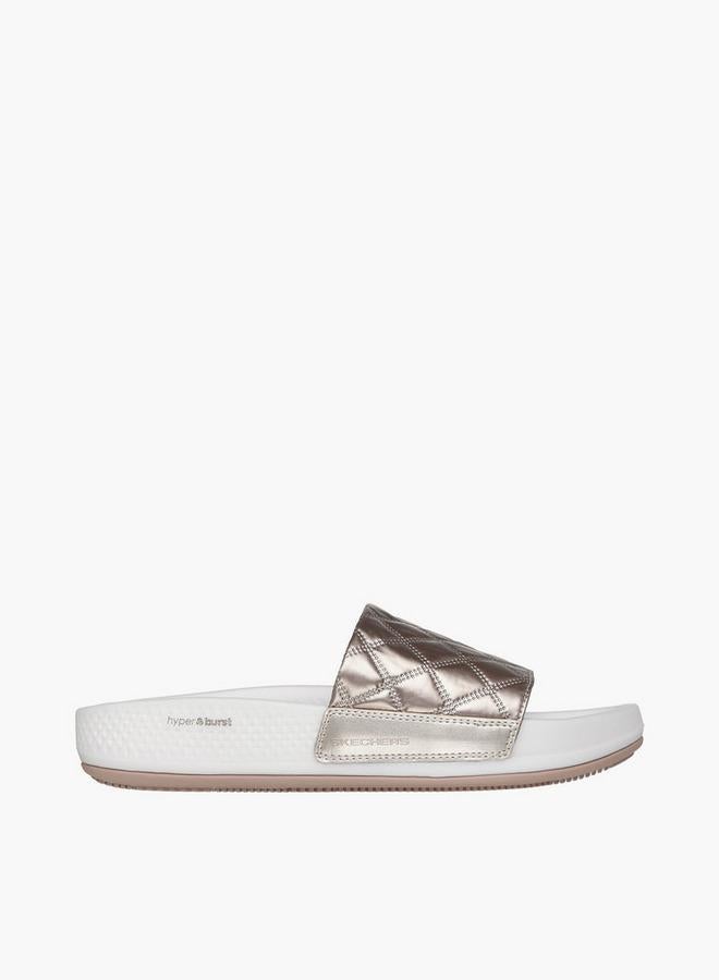 SKECHERS Women Arch Fit Hyper Slide Slippers - 141711-Gld - Image 3