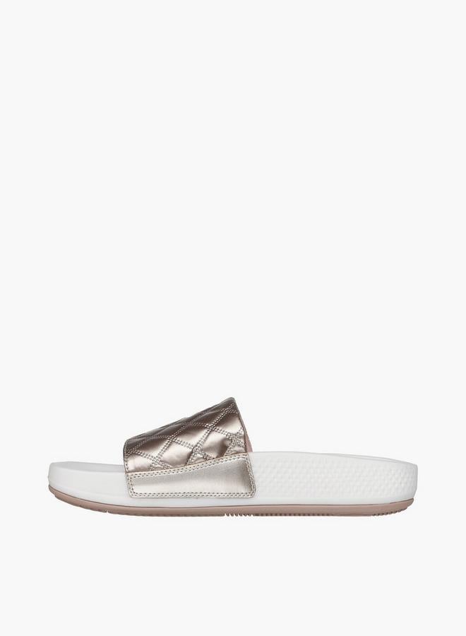 SKECHERS Women Arch Fit Hyper Slide Slippers - 141711-Gld - Image 4
