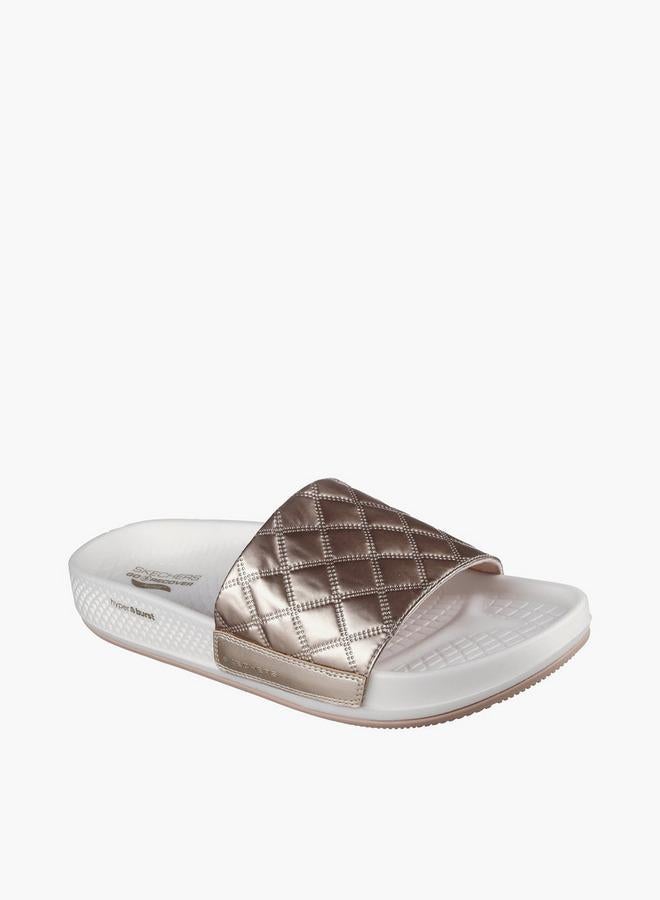 SKECHERS Women Arch Fit Hyper Slide Slippers - 141711-Gld - Image 1