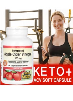 natural Factors Natural Factors Fermented Apple Cider Vinegar 500 mg 180 Easy to Swallow Capsules  - Image 3