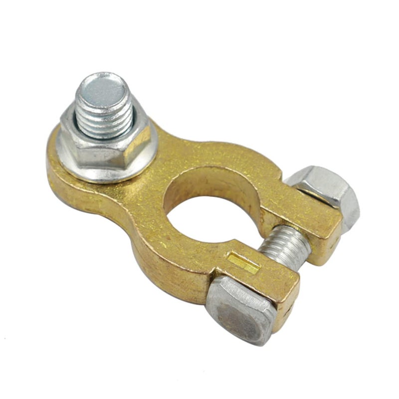 Heavy Duty Brass Car Battery Terminal Connectors Clamps with Washers - Image 3