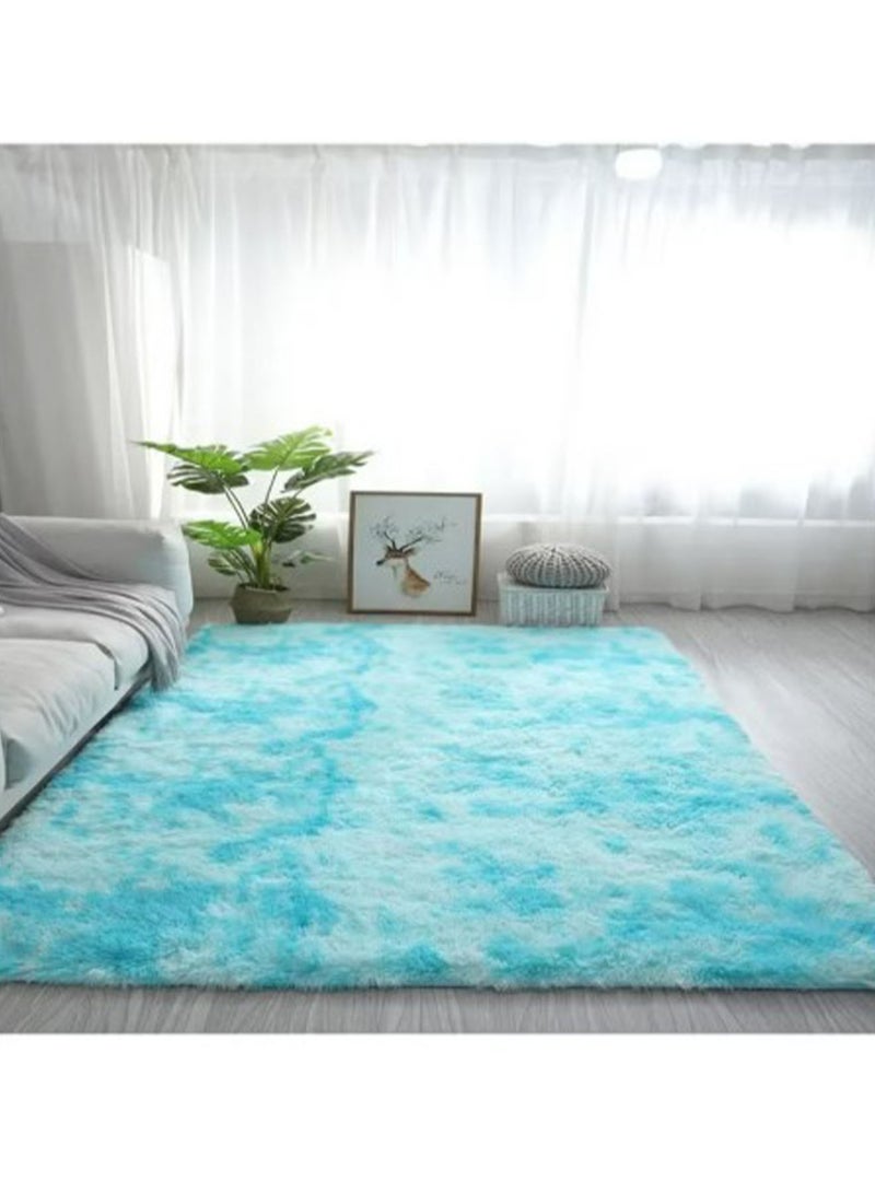 MONOGUE Super Soft Tie Dye Plush Area Rug Fluffy Shaggy Non-Slip Carpet for Bedroom Living Room - Image 3