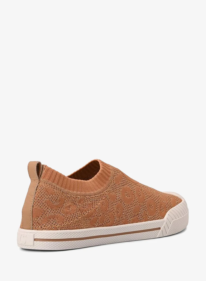 Carmen Steffens  Knitted Nutela Sneakers with Texture for Women | Best Price UAE