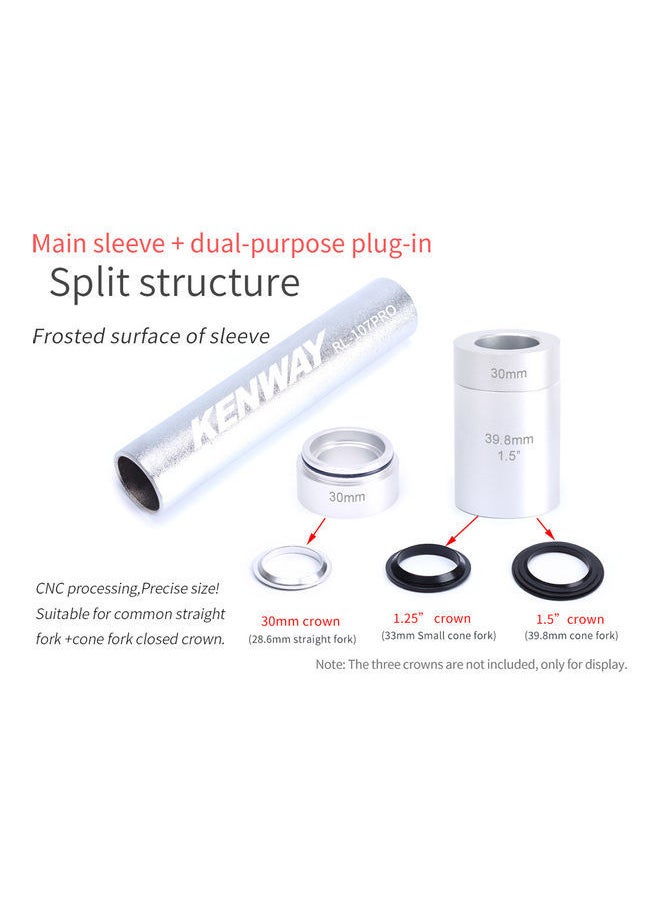 3-Piece Bicycle Front Fork Crown Installation Set
